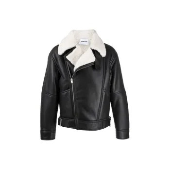 AMBUSH Leather Jackets Men Black