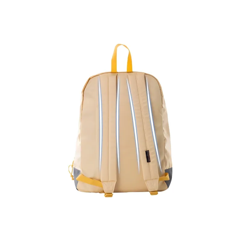 JanSport Fabric Backpack Medium Size Unisex Gold-2