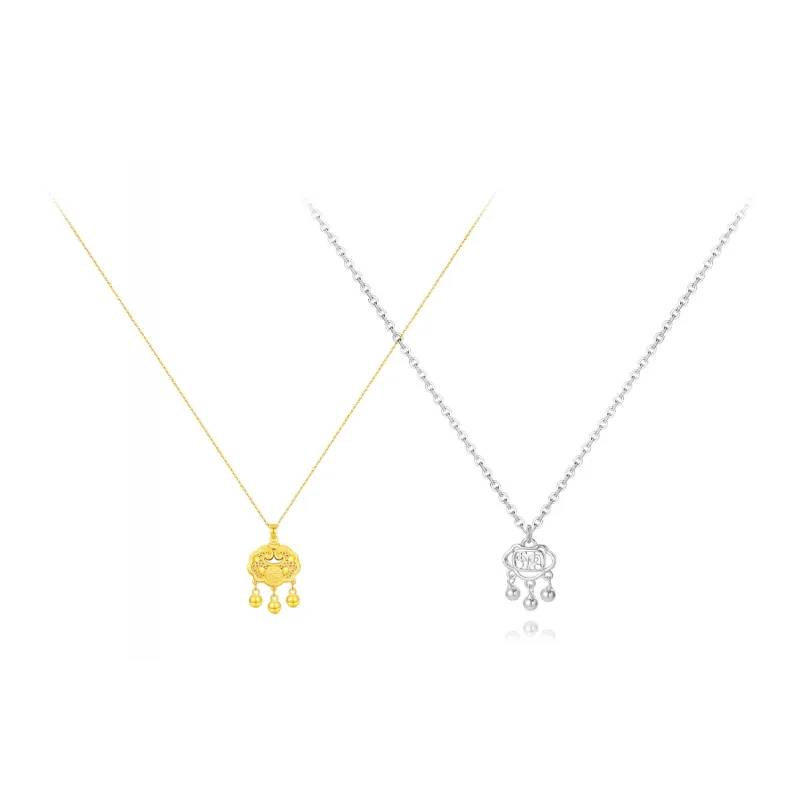 CHINA GOLD Sterling Silver Necklaces Women's-4