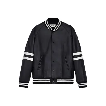 CELINE Leather Jacket Men's Black