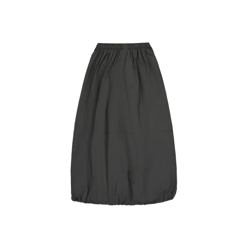 New Balance Casual Long Skirt Women's Black Asphalt Cyan-1