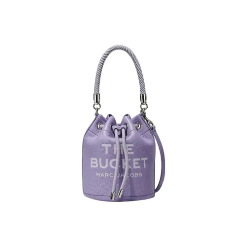 MARC JACOBS Full Grain Leather Bucket Bag, Shoulder Bag, Crossbody Bag, Handbag Women's Light Purple