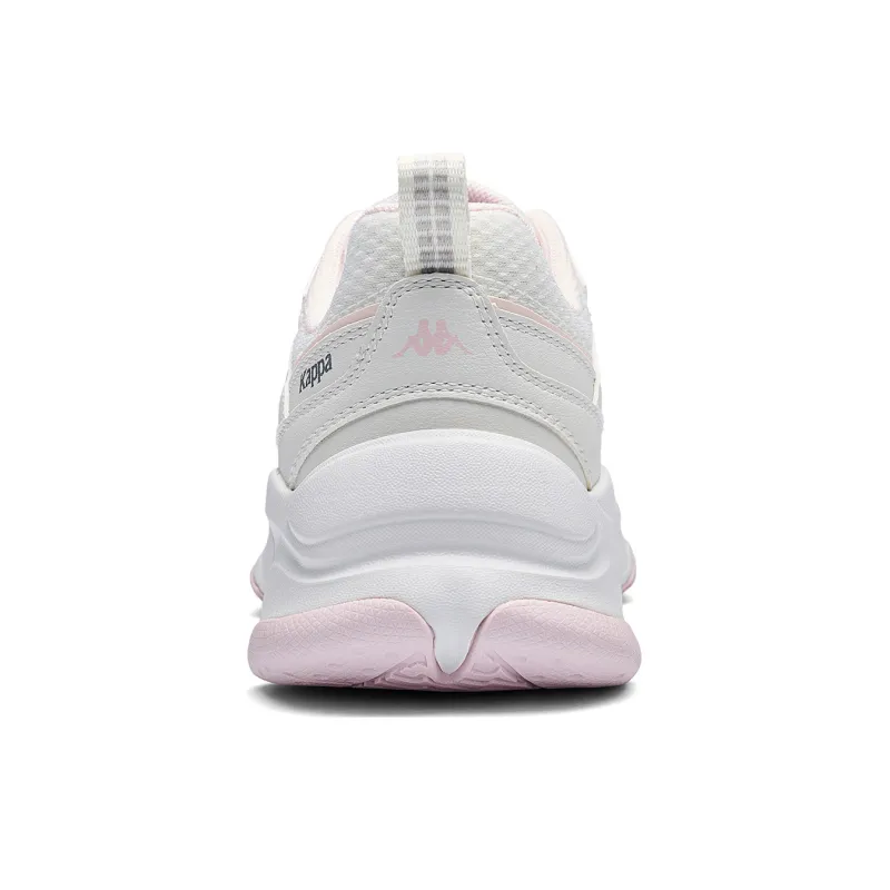 Kappa Anti Slip Wear Resistant Low Top Running Shoes Women's Beach White Pearl Pink-4