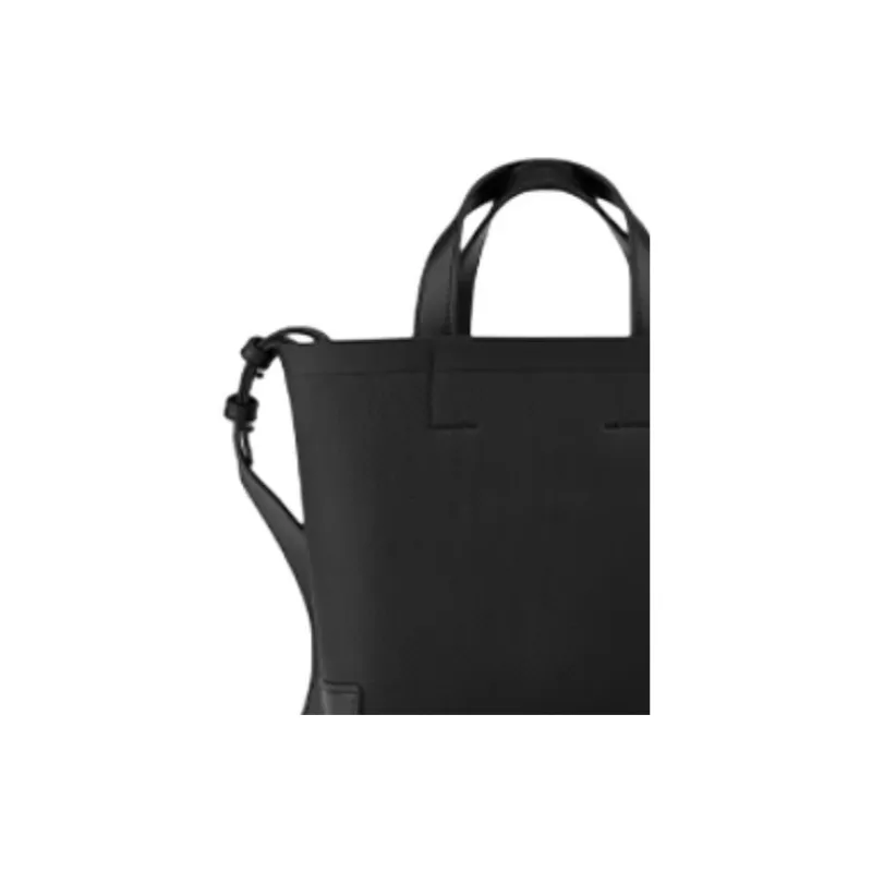 LACOSTE PVC Bucket Bags Shoulder Bag Crossbody Bag Handbag Medium Size Women's Black-3