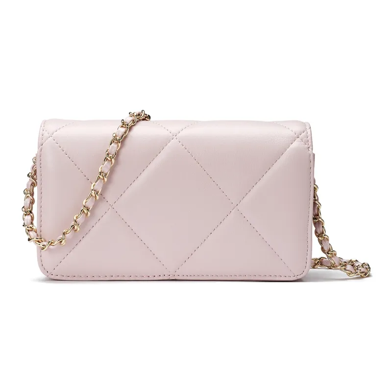 ROBERTA DI CAMERINO Sheepskin Shoulder Bag Women's Black/Pink-8