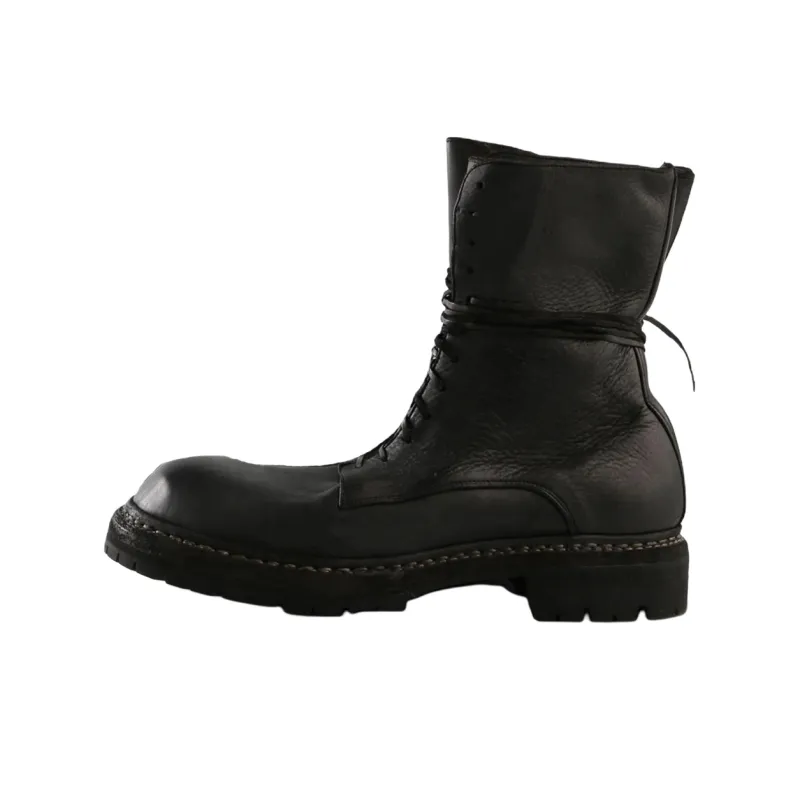 GUIDI Big Daddy Ankle Boots Men's Black-0
