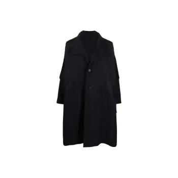 Homme Plissé Issey Miyake Trench Coats Men Black