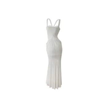 Icicofficial Slip Dress Women's White
