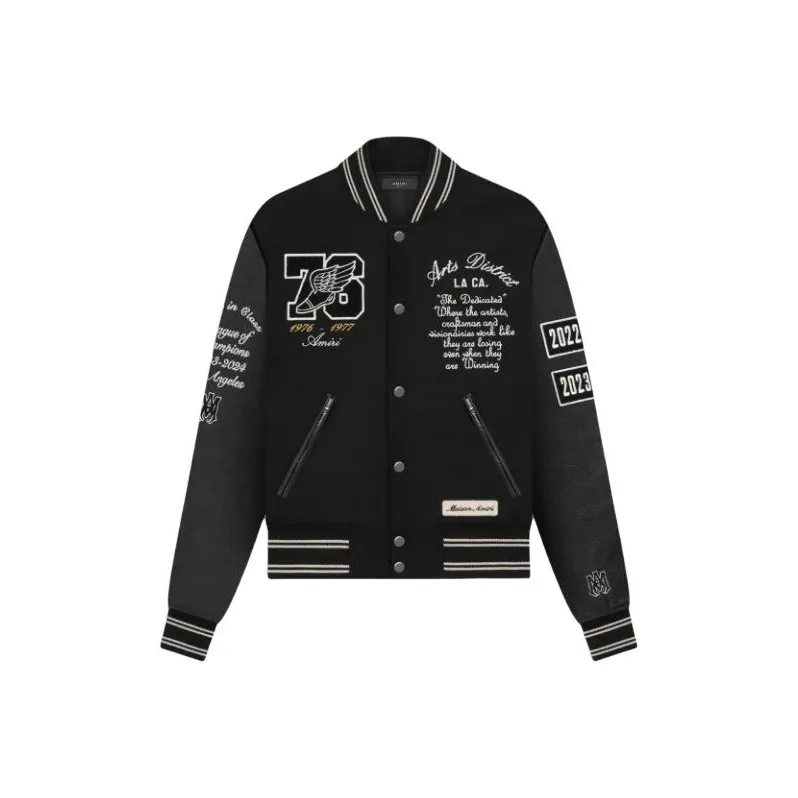 AMIRI Oversized Eagle Varsity Jacket-0