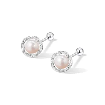 ETAHLOVE Sterling Silver Stud Earrings Women's
