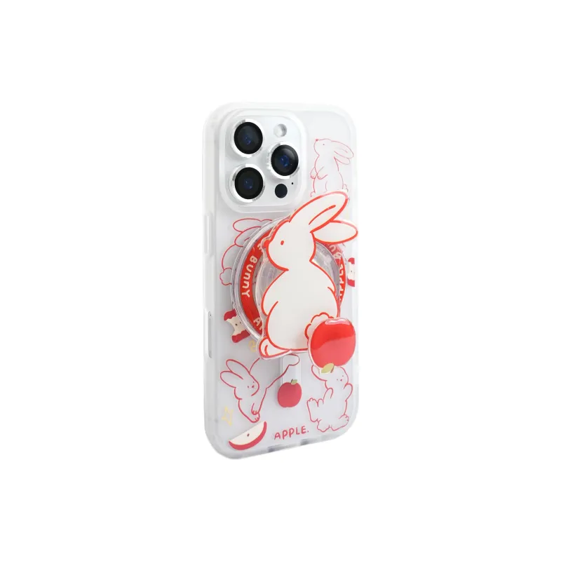 Wei Xin Acrylic Material Red Thread Rabbit Apple Phone Cases Compatible With IPhone 16/15 Pro Max/Apple 13/14 Pro/Max-1