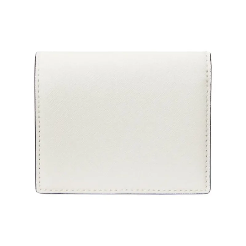 LAUREN RALPH LAUREN Leather Wallet Trumpets Women's White-1