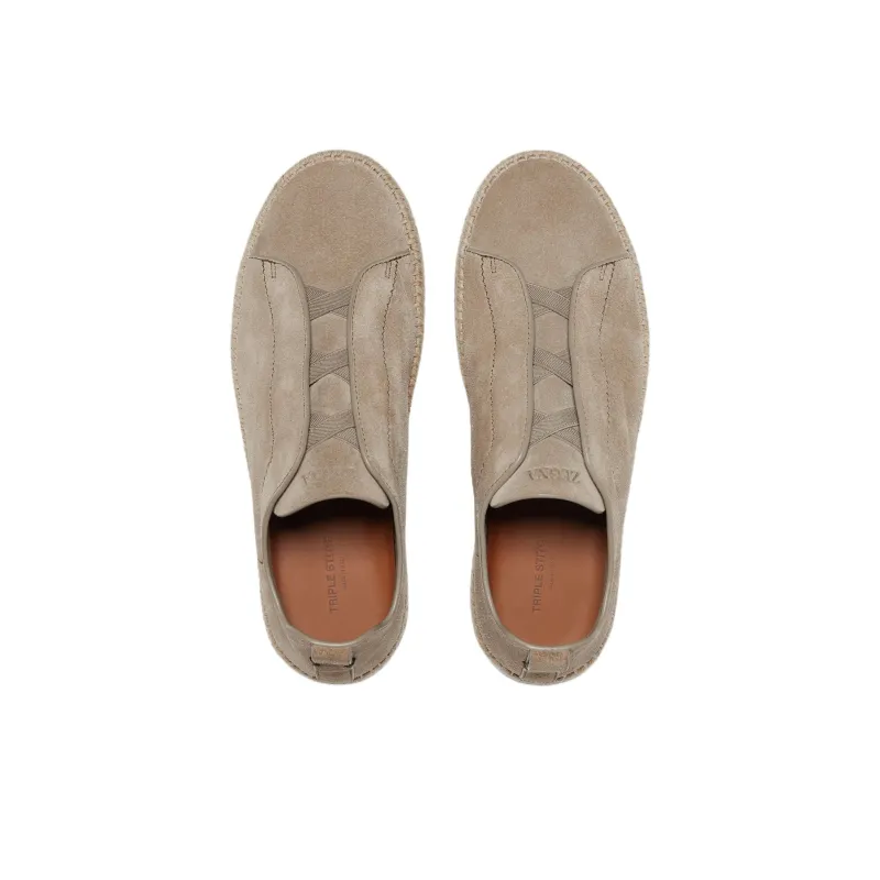 Zegna Triple Stitch Espadrilles Men's Umber-2