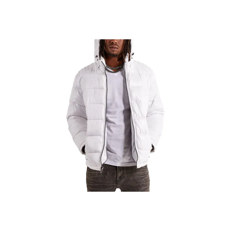 GUESS Jackets Coats Men's White-0