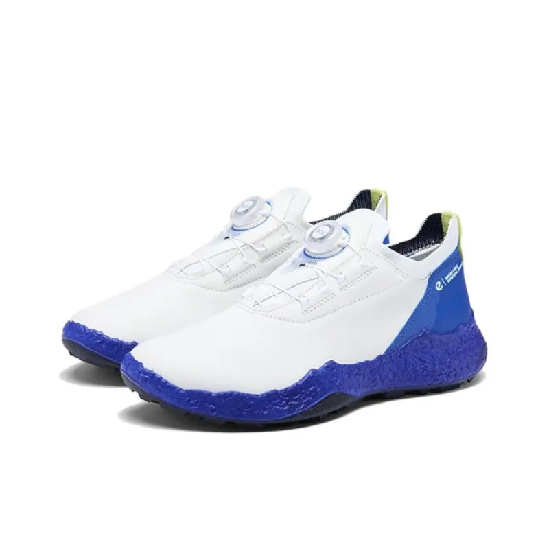 Ecco Walking BIOM H5 Low Top Golf Shoes Men's White Blue-2