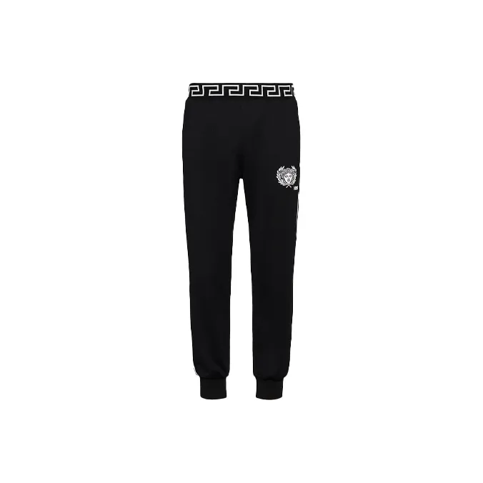 VERSACE Knitted Sweatpants Men Black-0