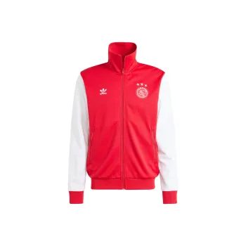 Adidas Originals Essential Ajax Amsterdam Essentials Trefoil Track Top Jackets Coats Men's Red