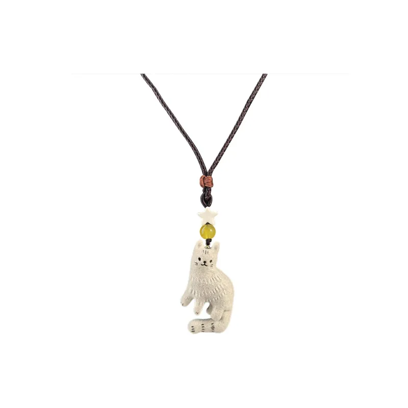 ZWU Blended Material Braided String Necklaces Unisex-0
