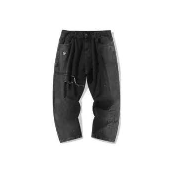 LAMLICKA Wide Leg Jeans Unisex Black