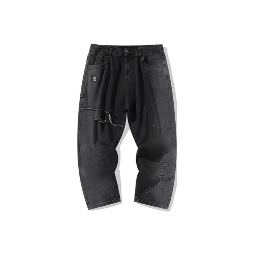 LAMLICKA Wide Leg Jeans Unisex Black