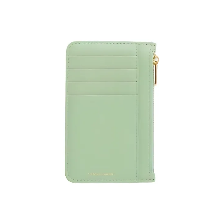 MANSUR GAVRIEL Calfskin Card Holder Women's Light Green-0
