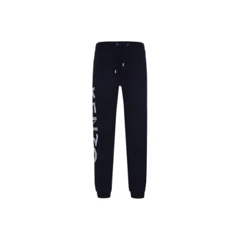 KENZO Letter Logo Knitted Sweatpants Men Black