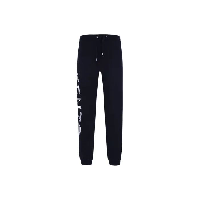 KENZO Letter Logo Knitted Sweatpants Men Black-0