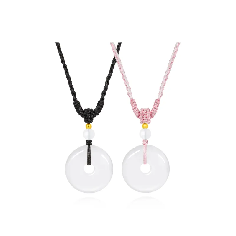 Love Jewelry Natural Chalcedony Jade Necklaces Unisex-6