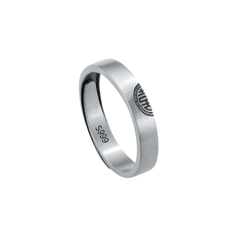 PISHUSHU S999 Fine Silver Rings Unisex-1