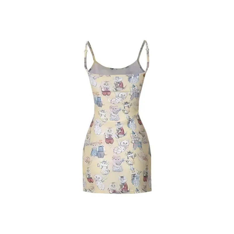 AFGGD Slip Dress Women's Yellow-1
