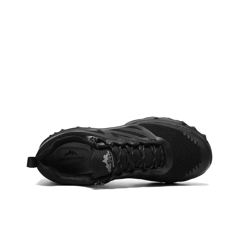 SNOW FLYING Wilderness Series Mountaineering Hiking Shoes Unisex Black Warrior-7