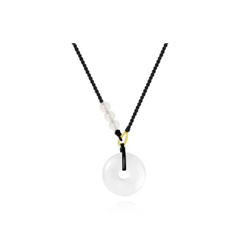 Love Jewelry Natural Chalcedony Necklaces Unisex
