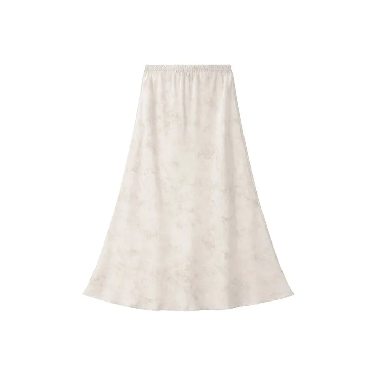 ATUXIU 2025 Spring Summer High Rise Slimming Mid Length Casual Long Skirt Women's-5