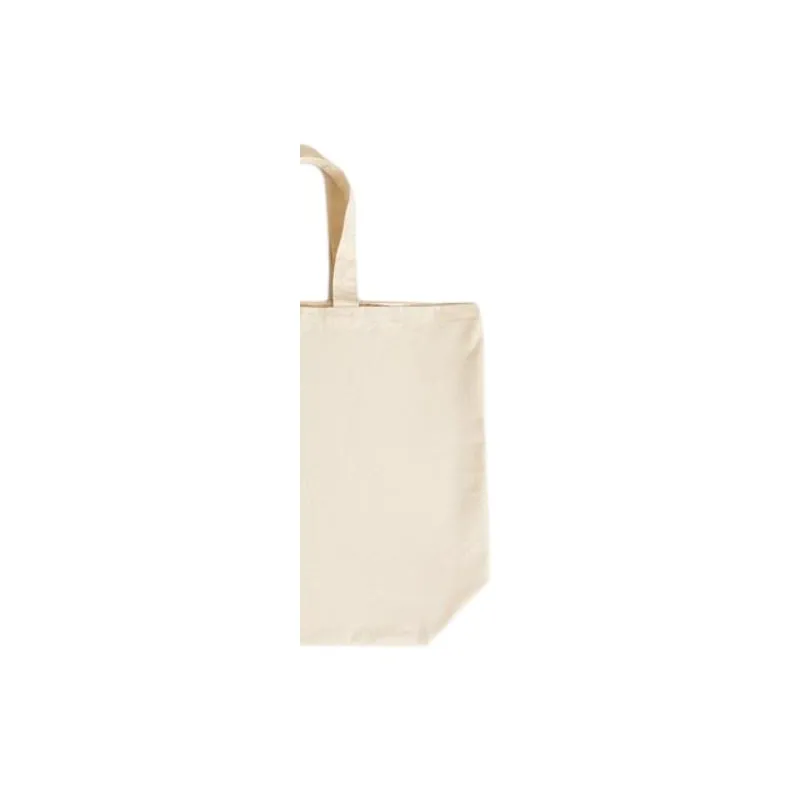 ZARA Cotton Tote Bag Shopping Bag Handbag Regular Unisex White-4