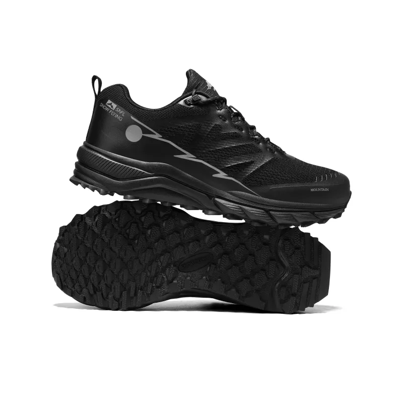 SNOW FLYING Wilderness Series Mountaineering Hiking Shoes Unisex Black Warrior-6