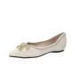 Ecru Pointed Toe