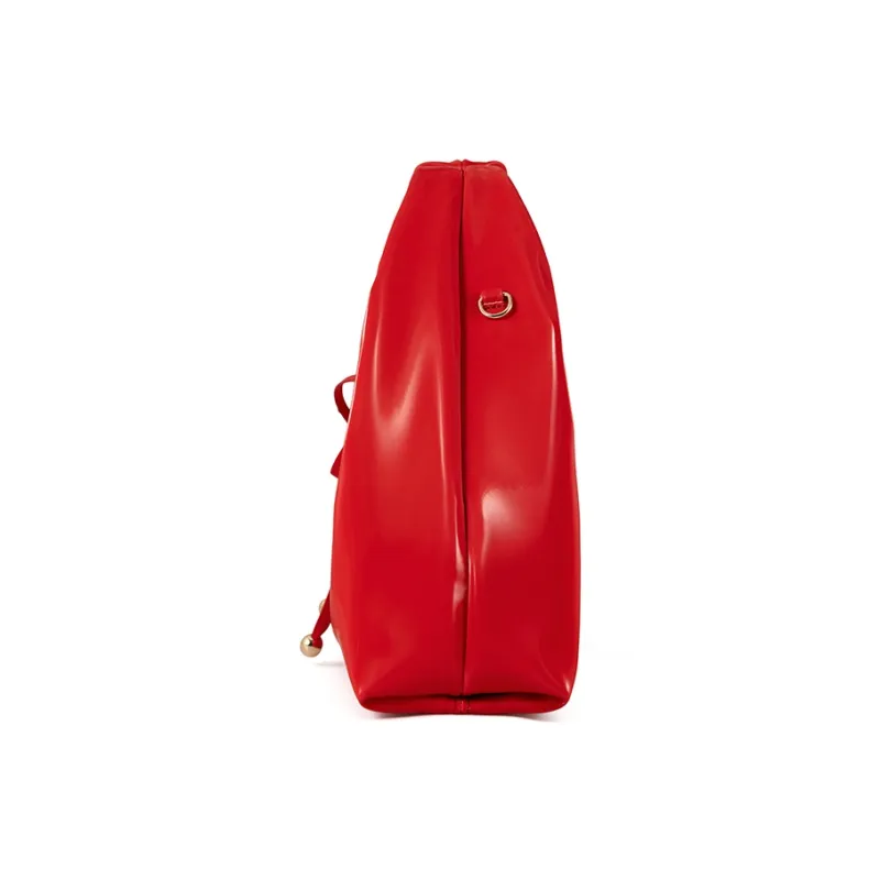 Vigno Synthetic Leather Shoulder Bag, Crossbody Bag, Handbag Regular Women's Red/Burgundy-3