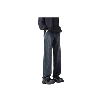 DUATOGE Jeans Men's Vintage Blue