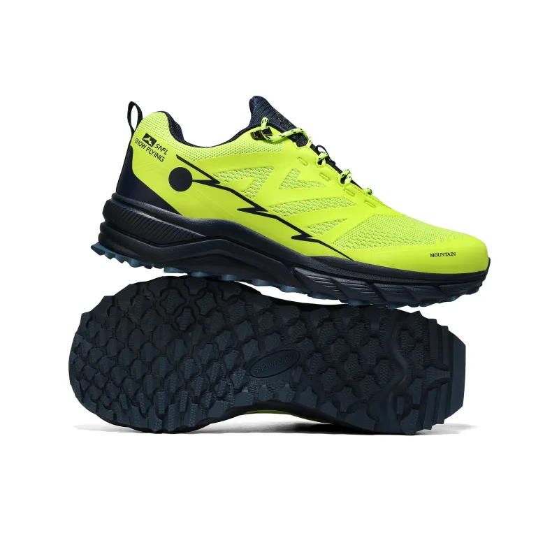 SNOW FLYING Wilderness Series Mountaineering Hiking Shoes Men's Neon Green-6