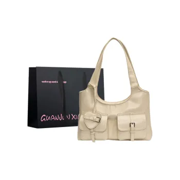 Champion Cub PU Shoulder Bag Women's White/Yellow/Blue/Black
