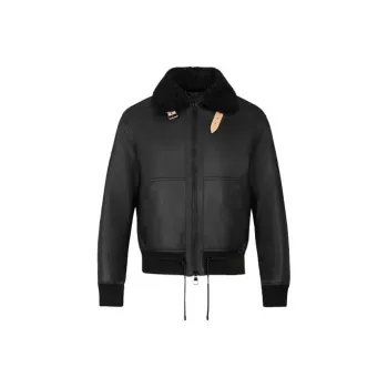 LOUIS VUITTON Leather Aviator Jacket