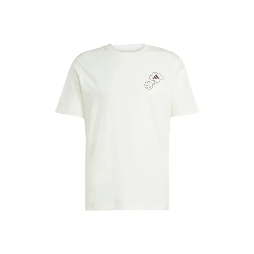 Adidas Free Shipping With AdiClub Lounge Verbiage Circle Graphic Tee