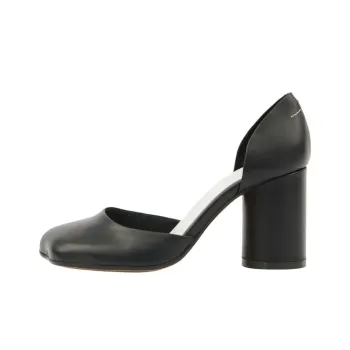 MM6 Maison Margiela Court Chunky Heel High Heels Women's Black