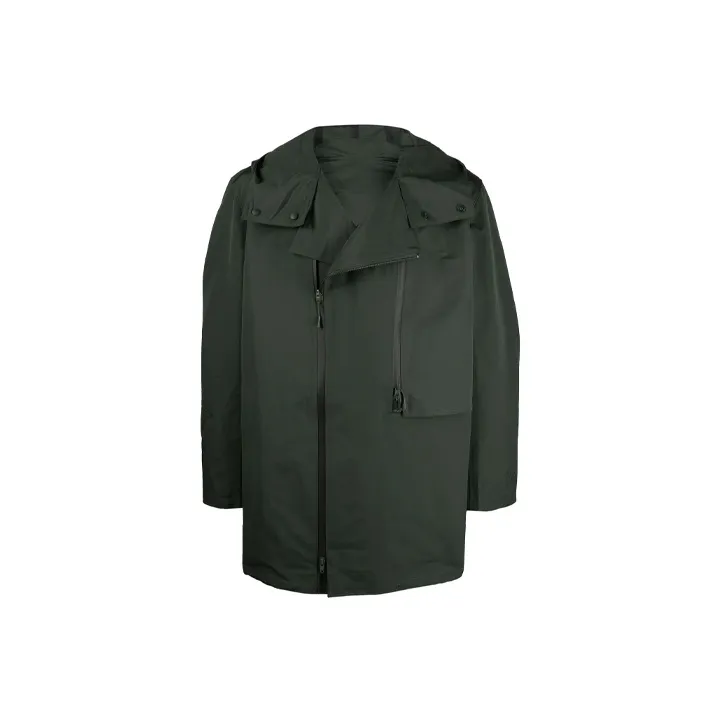 Y 3 Parka Coats Men Green-0