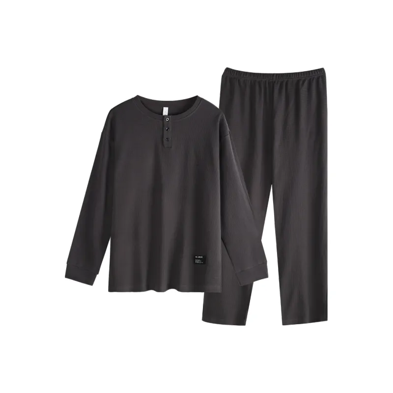 Xuan Liang Pajama Set Men's Heather Gray-4