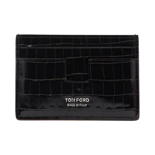 TOM FORD Leather Wallet, Card Holder Men's Black