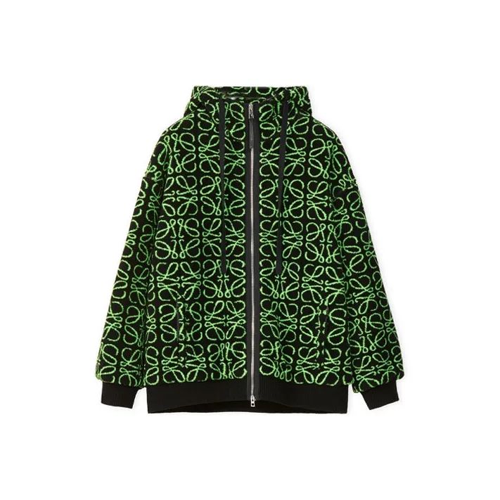 LOEWE Anagram Jacquard Fleece Parka-0
