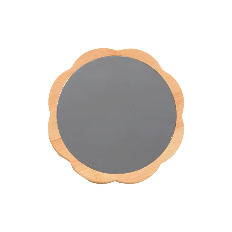 Gentle Welcome Solid Wood Decorative Mirror With Lace Trim Make Up Mirrors-2