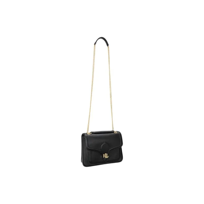 LAUREN RALPH LAUREN Leather Shoulder Bag Women's Black-1