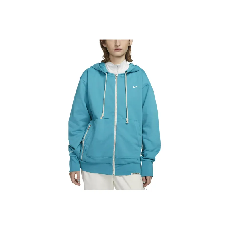 Nike Dri-FIT Full-Zip Basketball Hoodie Jackets Coats Unisex Blue-0